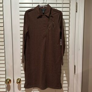 Ralph Lauren dress size M. The color is brown.